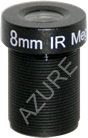 Objetivo con montura S, de iris fijo, 5Mpx y focal fija de 8,00mm